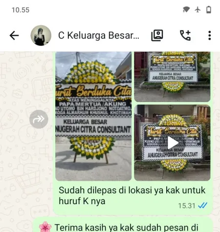 Pengiriman Papan Bunga Duka Sudorogo Kaligesing